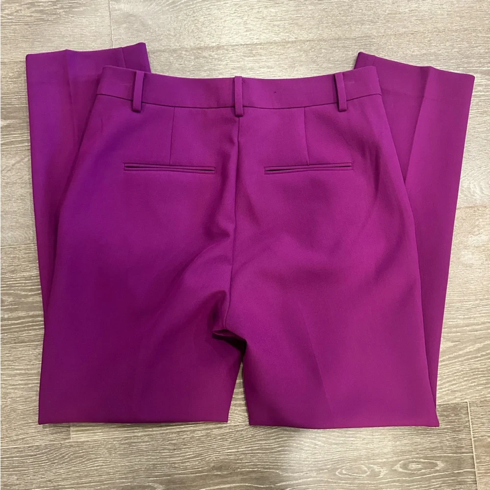 Ann Taylor Eva Ankle Pant in Pulsar Purple sz 2 - Picture 4 of 6